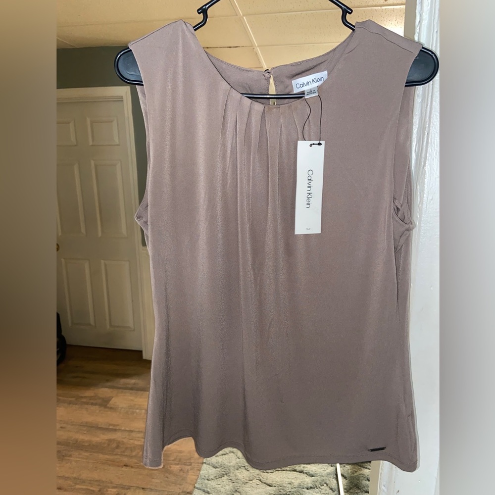Taupe high neck camisole